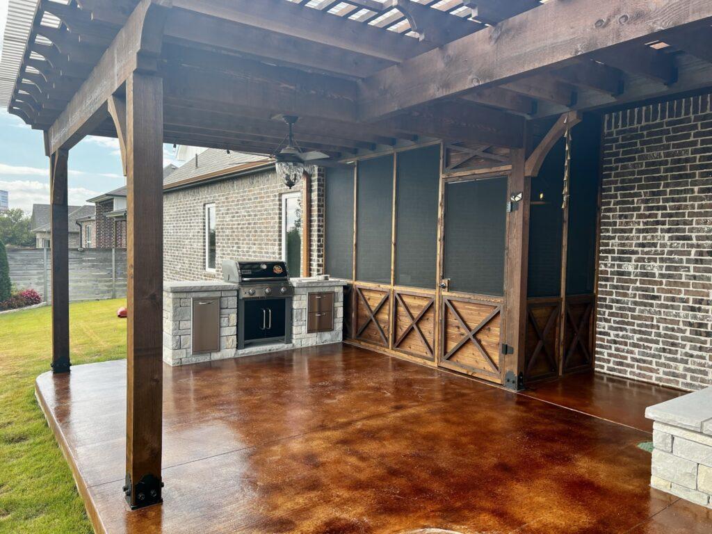 Karen M Pergola And Screen Wall 19